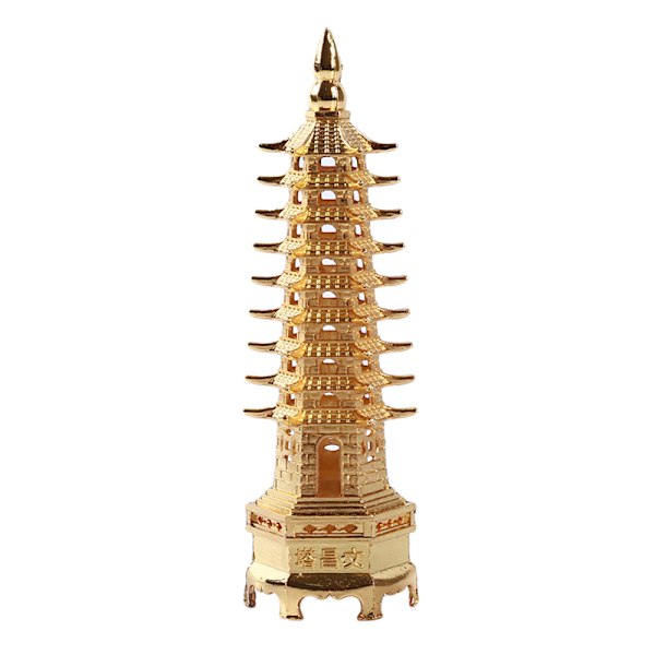 Zinklegering Feng Shui Education Tower Levels Wen Chang Pagoda De Gold