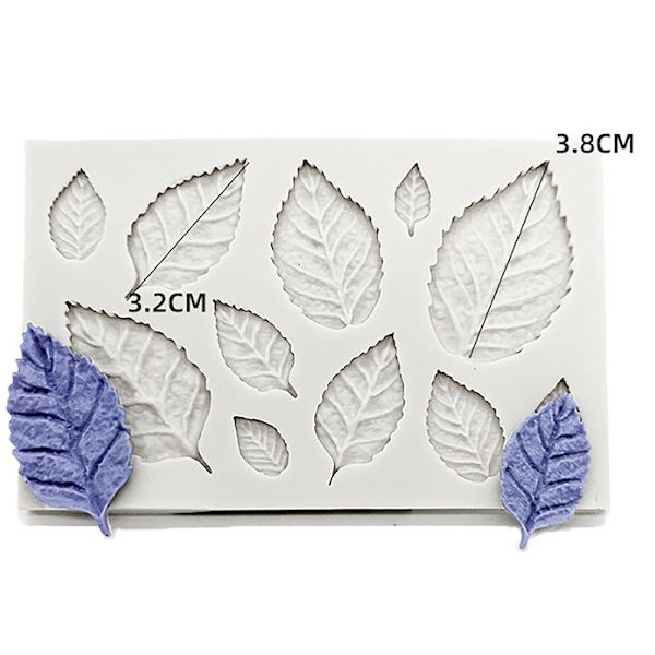 3D Mini Rose Flower Leafs Form DIY Fondant Chocolate S A3