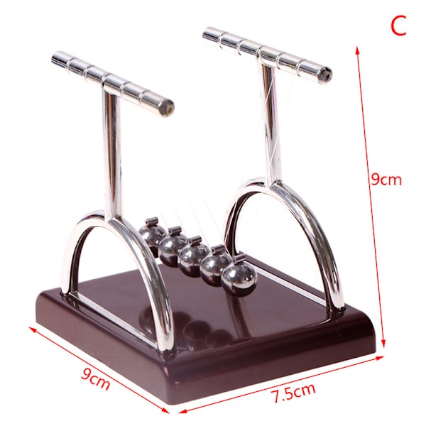 Hantverk Newtons Cradle Skrivbordsbordsdekor Metall Pendelkula Phy C
