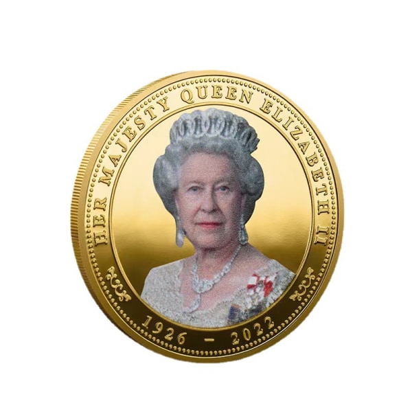 1st minnesmynt drottning Elizabeth II Memorabilia Coin Reme Silver