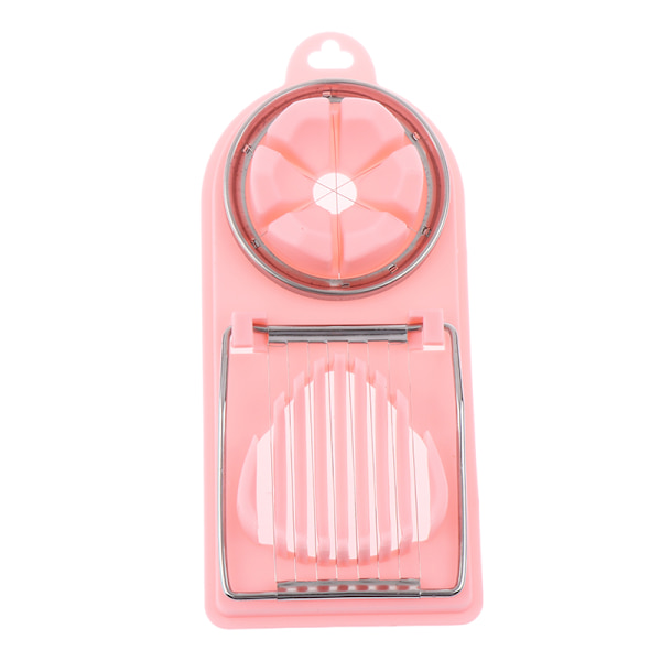 Egg ter Egg Slicer Sectioner ter Form Flower-Shape Lunch Mea Pink