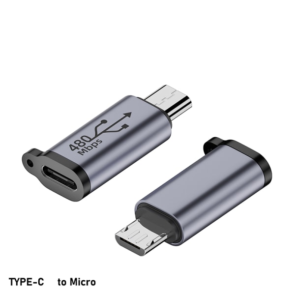 USB-C till Micro USB Mini USB Adapter Typ-C Hona till Micro USB TypeC F To MiniUSB M