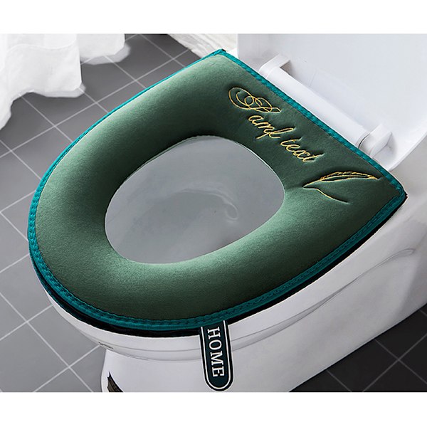 Universal Cover Vinter Varm Mjuk WC Matta Tvättbar Re Green