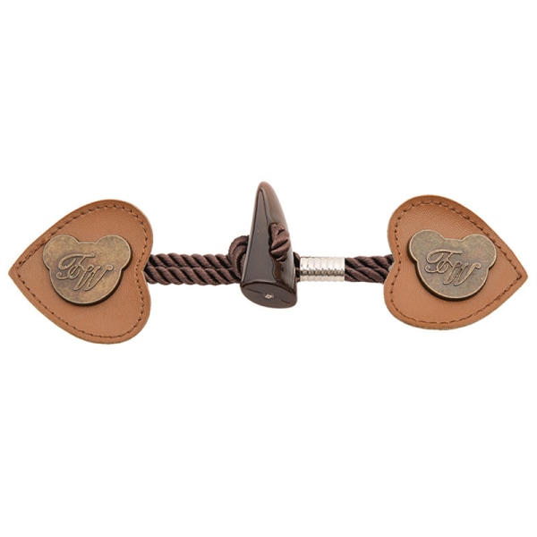 2st Trä Läder Horn Toggle Button Craft Coat Knappar DIY Sy 11