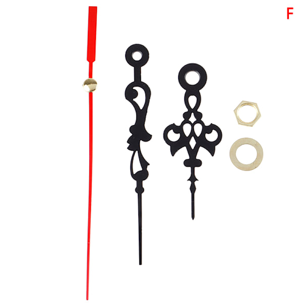 Set Ersättning DIY Väggmekanism Quartz Klocka Reparation Movement F