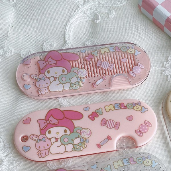 Sanrio Mini Carry Comb Anime e Plastic Hair Straightening Comb A10