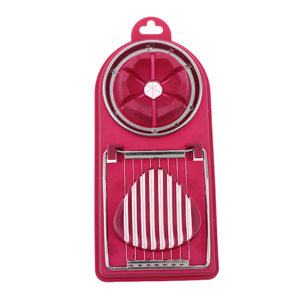 Egg ter Egg Slicer Sectioner ter Form Flower-Shape Lunch Mea Red