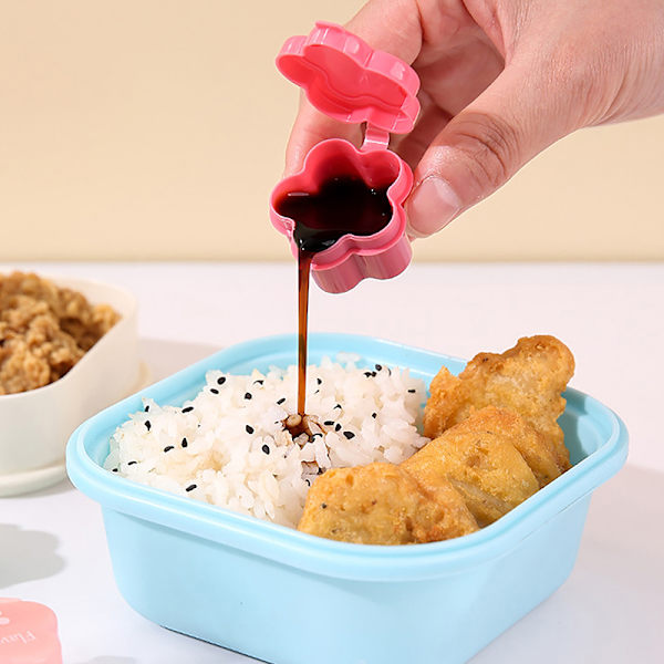 1st Minisåsflaska Ketchup Senapsbehållare Läcksäker Disp Rose red
