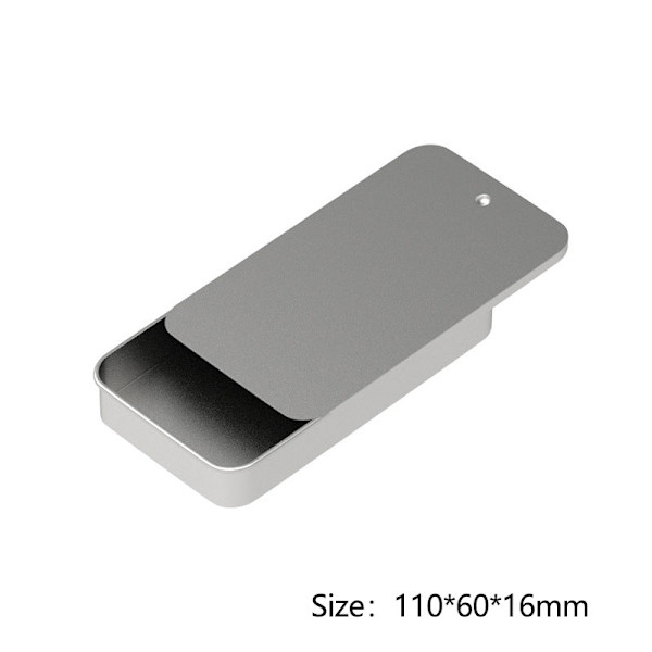 Mini Iron Box Slide Cover Förvaringsbox Bröllop Smycken Pill Case P10