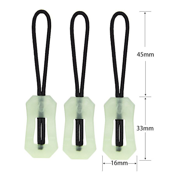 5 st/ set Luminous Zipper Pull Kit Markers Glow In The DarkNight black