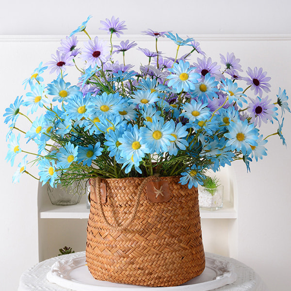 Kamomiller Siden Konstgjord blomma Vita blommor Rum Bröllop C A3