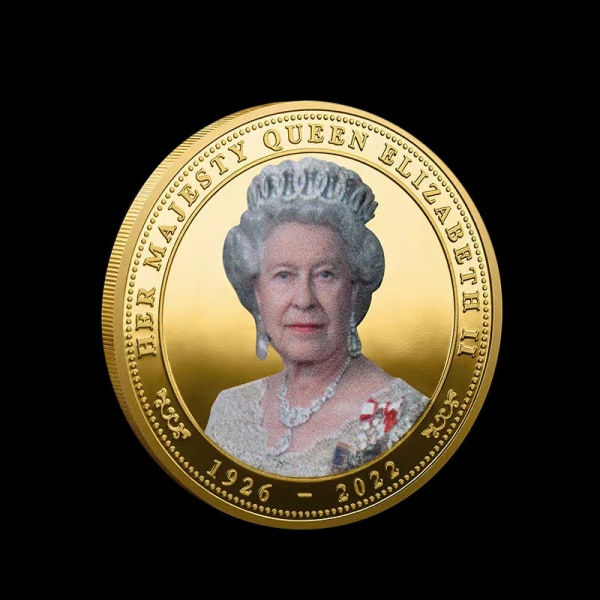 1st minnesmynt drottning Elizabeth II Memorabilia Coin Reme Gold