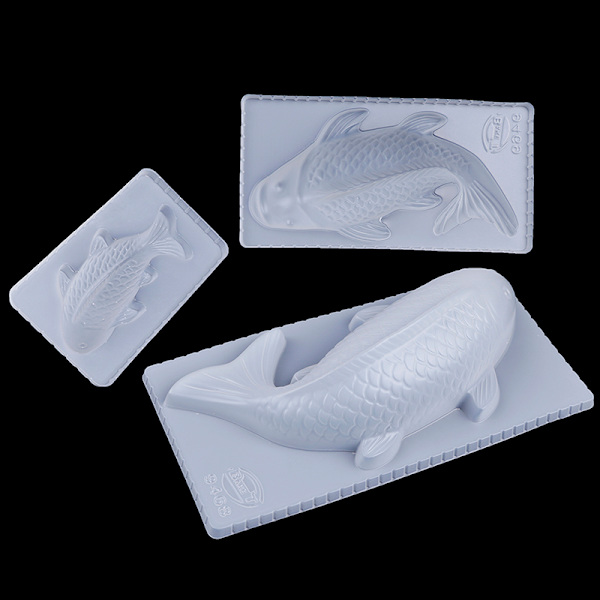 3D Plast Koi Karp Fisk Riskaka Mould Gelé Handma S:17*7.5cm