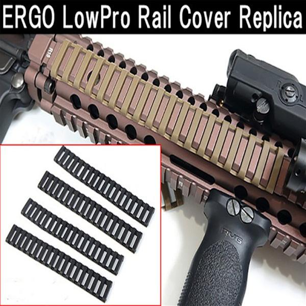 4 st Gummiskena täcker Plast Stege Form För Handguard Pro Brown