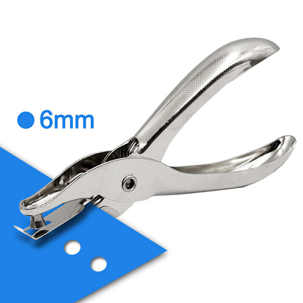 Enkelt hål 3 mm/6 mm pordiameter stanstång Handpappersskrot B