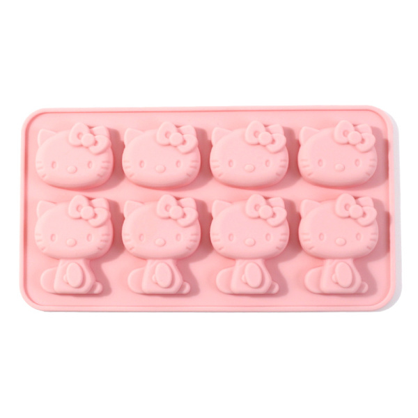 Creative e Cat Silicone Summer Ice Block Form DIY Homemade Crys Pink