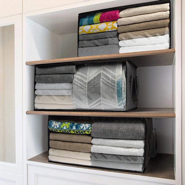 Quilt Kläder Förvaringsboxar Hem Stor kapacitet hopfällbar garderob