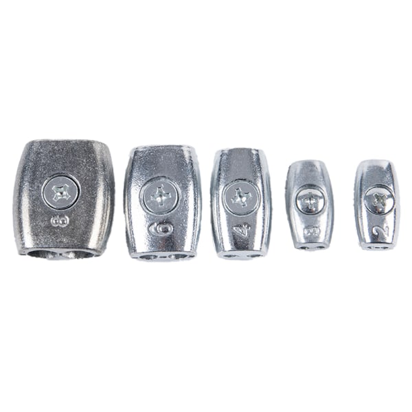 1/5 st 2/3/4/6/8 mm Kabelklämma Gänga Vajer Grepp Kabel Simp 3MM 1pc