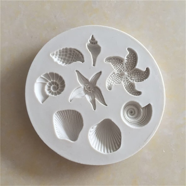 Ocean Biological Conch Sea Shells Chocolate Cake Form