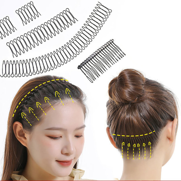 Hårstylingverktyg Roll Curve Clip Pin Invisible Bang Fringe Bla N4