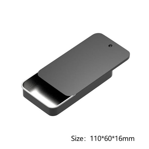 Mini Iron Box Slide Cover Förvaringsbox Bröllop Smycken Pill Case P11