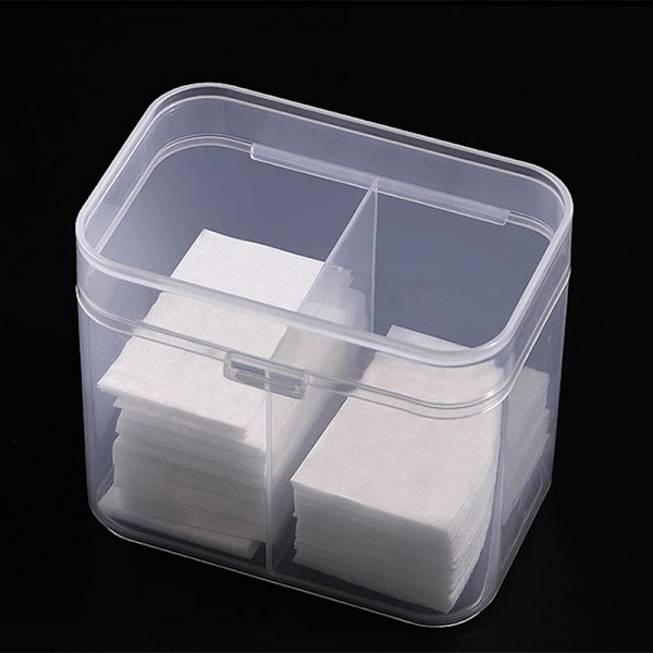 Bomullsdynor Spinn Nagelservetter Makeup Borstar Organizer Förvaring Bo Black