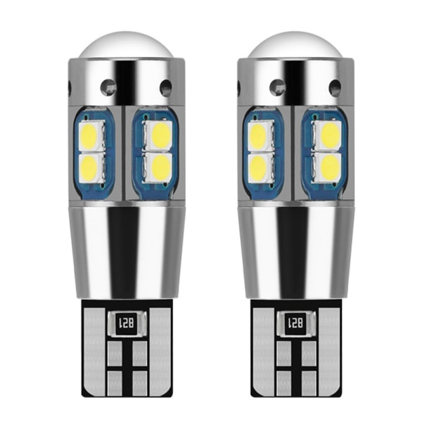 Fordons LED-breddindikatorlampa W5W T10 LED 3030 SMD Super White