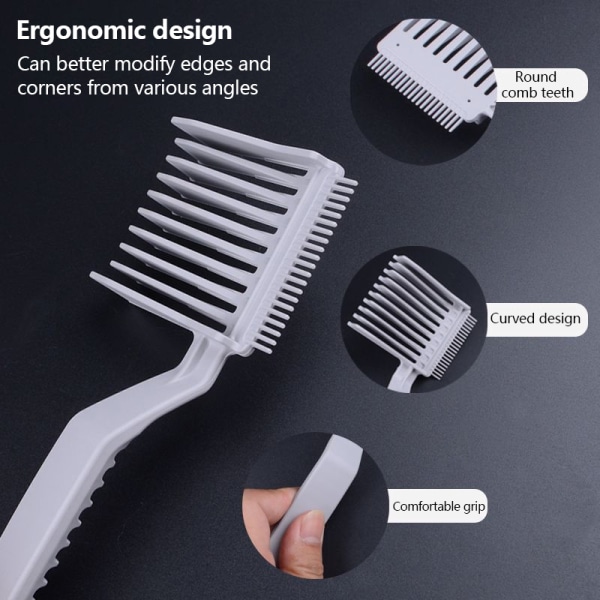 Clipper Barber Fade Combs Ergonomiska män Styling Tool Hår ting White