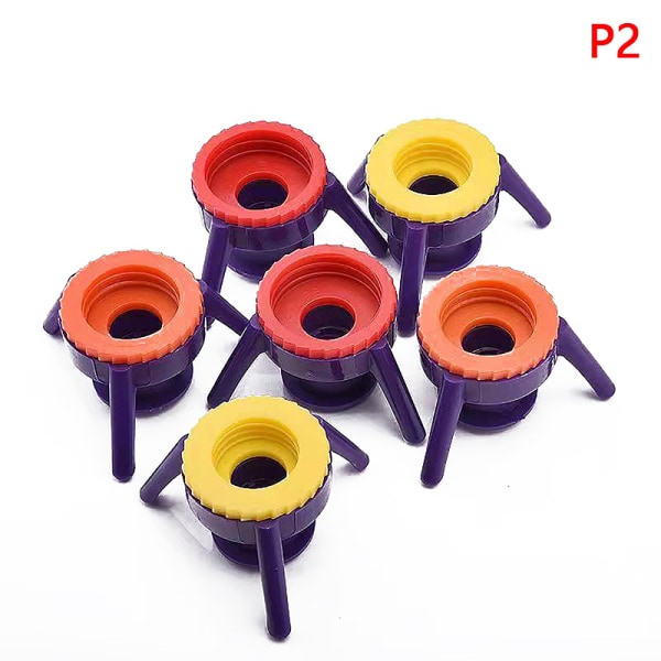 3 /6 ST flaskor Stativ Cap Kit Set Lätt att hälla ut Tjock vätska Bo 6pcs