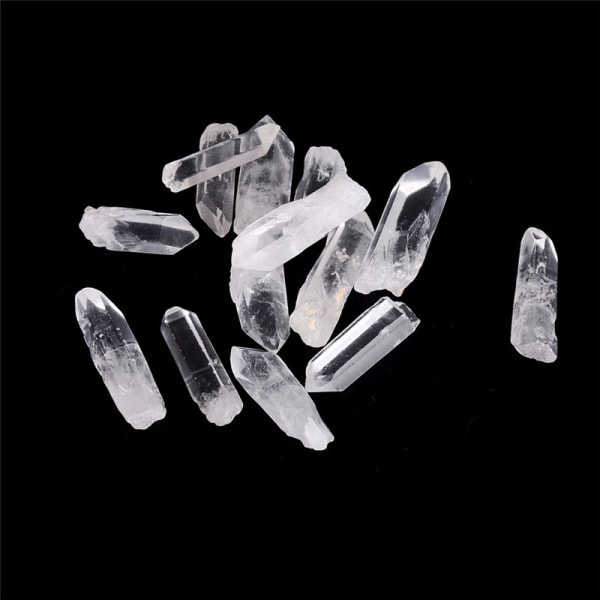 50g Lot Tibet Natural Clear Crystal White Quartz Points Termina