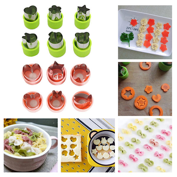 6/9st Rostfritt stål Cook Tools Grönsaker Frukt ting Kök 9pcs/green