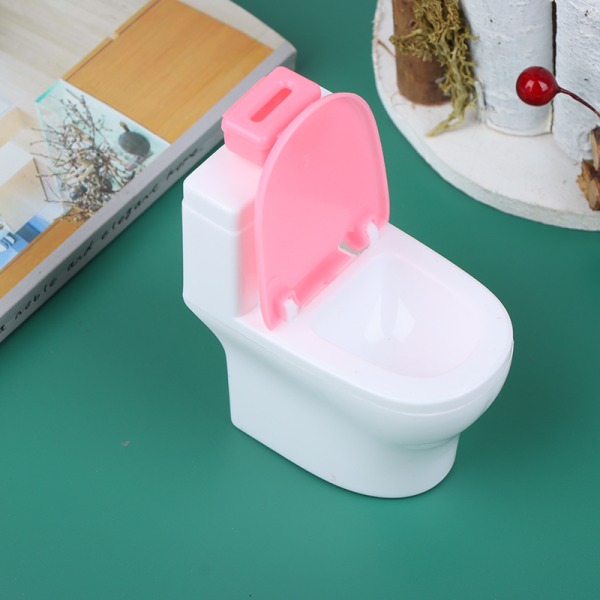 Dockhusmöbler Vintage badrumsmodellering Toalett Miniatyr