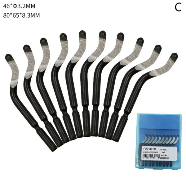 1 Set Fast Handtag Plast Burr Fickskrapa+10st Blad Tr C