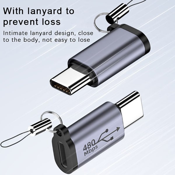 Usb-C till Micro USB Mini USB Adapter Typ-C hona till mikro USB F