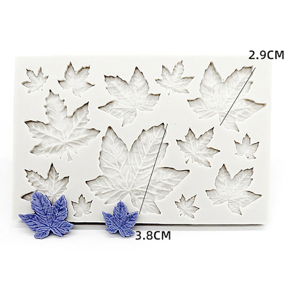 3D Mini Rose Flower Leafs Form DIY Fondant Chocolate S A3