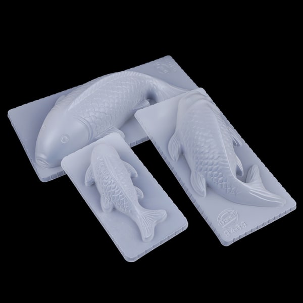 3D Plast Koi Karp Fisk Riskaka Mould Gelé Handma L:23*12cm