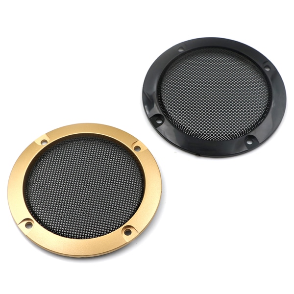 3" o cover dekorativt cirkelgaller i mesh 2 P Gold