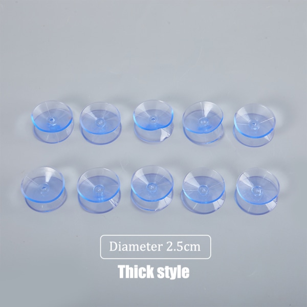 10 st/lot Pvc genomskinliga dubbelsidiga sugkopp-sugkuddar C