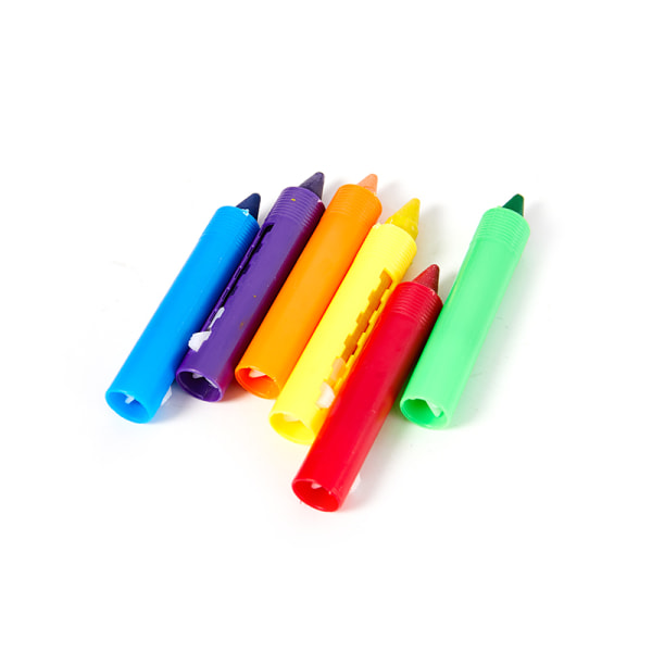 6st Tvättbar Crayon Barn Baby Bath Time Färger Ritstift Till 1 set
