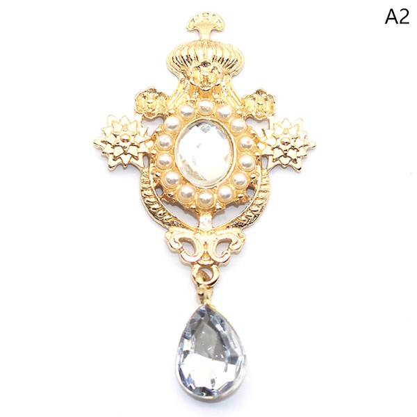Water Drop Broscher Knappar Sy Legering Knapp Dekor Accessori A2