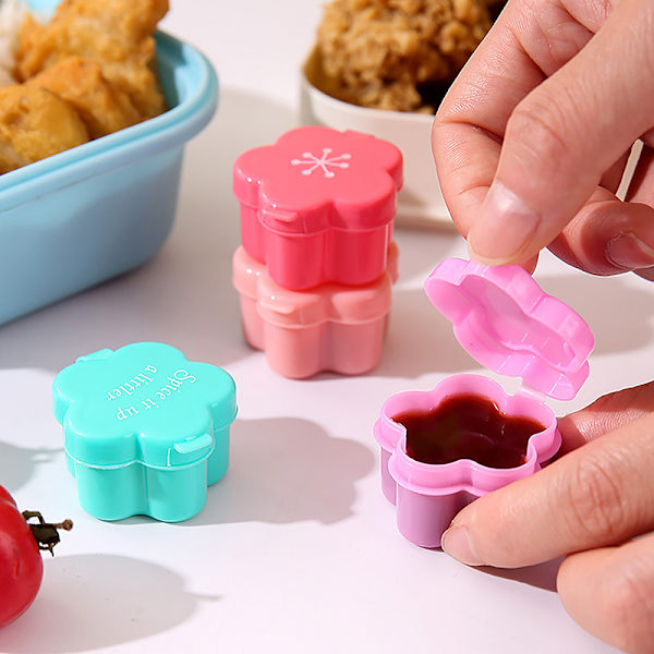 1st Minisåsflaska Ketchup Senapsbehållare Läcksäker Disp Rose red