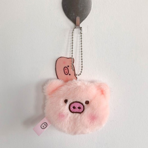 Bentoy Pig Plush Pink Soft Pig Nyckelringstillbehör e Student B A2