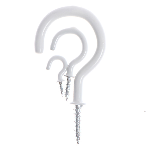 10 st Mugg Shouldered Hanger Cup Hooks Heavy Duty Screw-In Ceil M