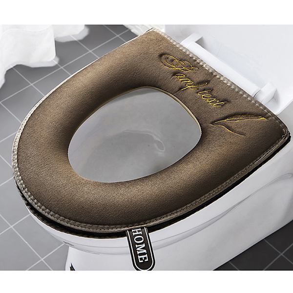 Universal Cover Vinter Varm Mjuk WC Matta Tvättbar Re Brown