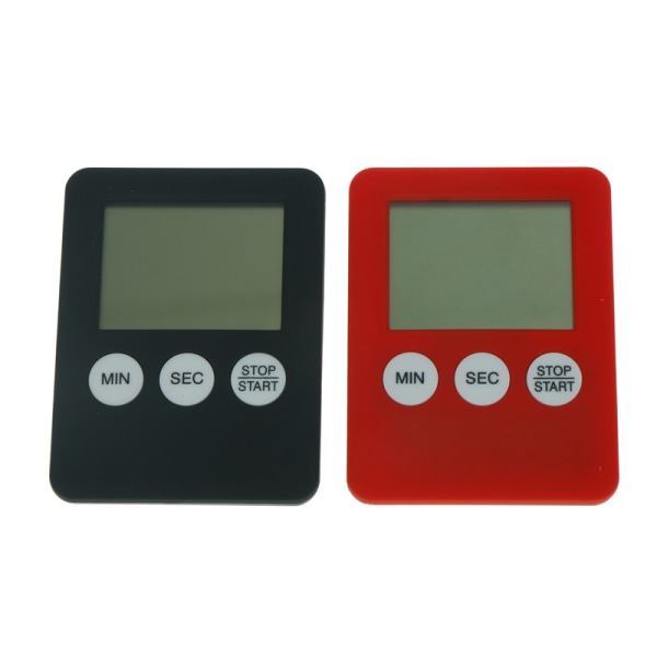 Stor LCD Digital Kök Matlagning Timer Count-Down Up Clock Ala black