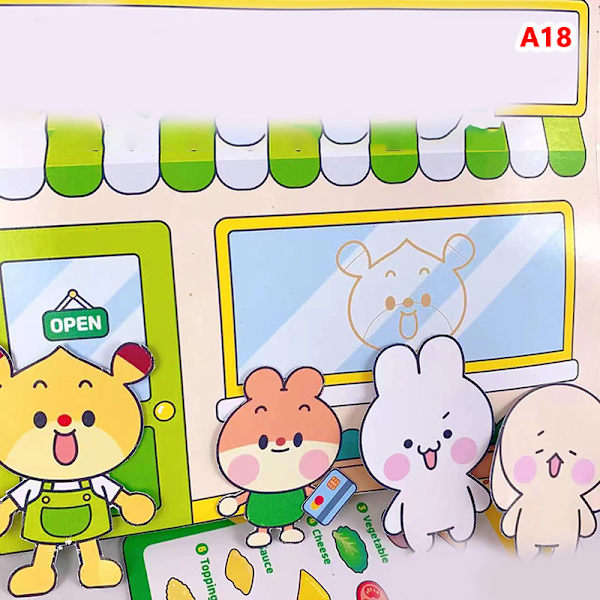 DIY Creative e Quiet Book Educational Kuromi Homemade Decompres A19