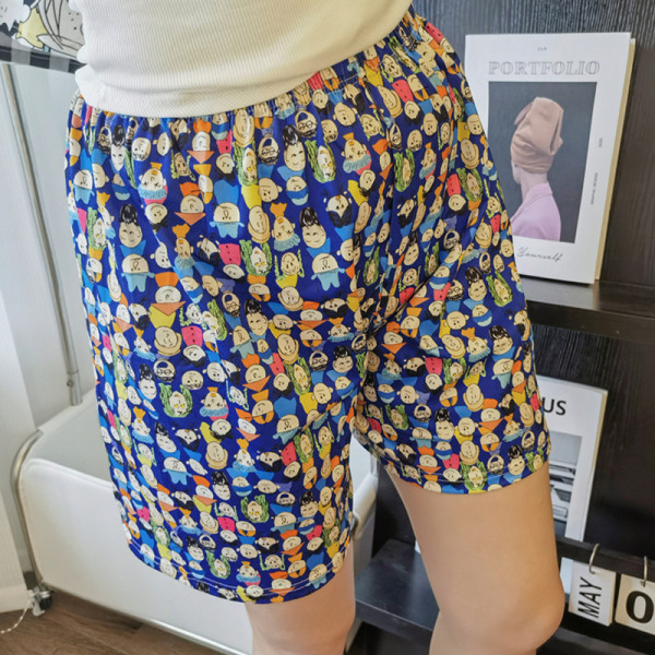 Tecknad Pyjamas Sommar Lös Hem Casual Shorts Som Kan Var Wor H