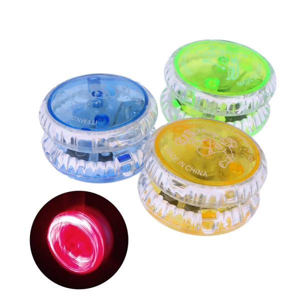 Mini Plast LED Blinkande Yoyo Ball Barn Hjärnspel Sport
