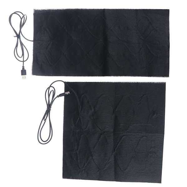 7 Storlek USB Warm Carbon Fiber Heated Pads Uppvärmd Jacka Coat Ves G