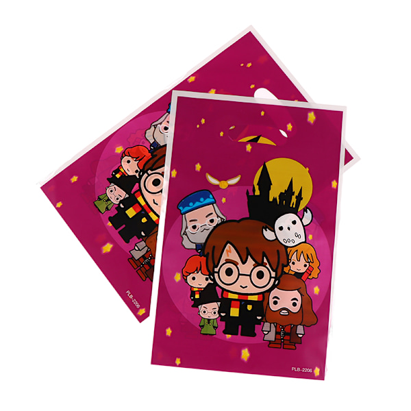 10st Tecknad Harry Potter Födelsedagspresentväska Loot Bag Barn 25.5*16.5cm
